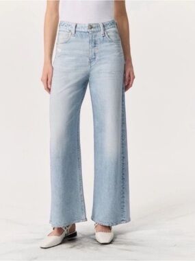 Rag & Bone Miramar Sofie Wide-Leg Ankle Pants Sweatpant Jeans 25